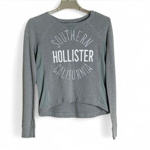 Hollister Women's Gray Long Sleeve Lightweight Sweatshirt